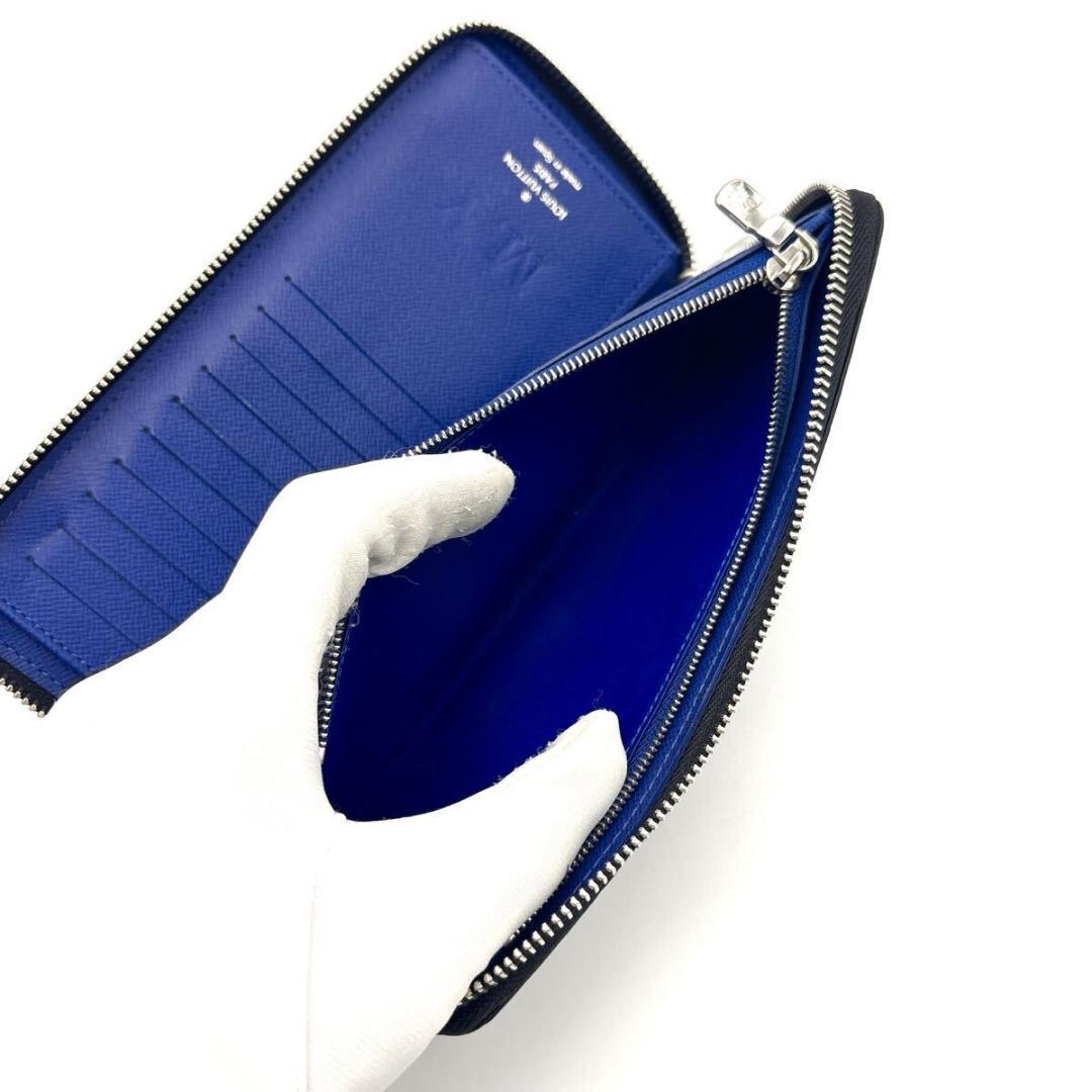 現行◆RFID◆LOUIS VUITTON ヴェルティカル タイガラマ ブルー