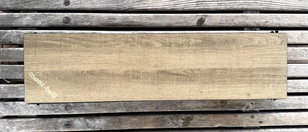 【美品】◼︎mont-bell◼︎木目調★2色★アウトドアテーブル★ワイド★