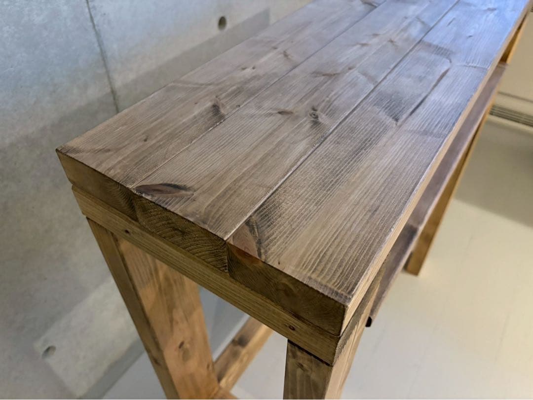 カフェ風　カウンターテーブル　ダイニングテーブル