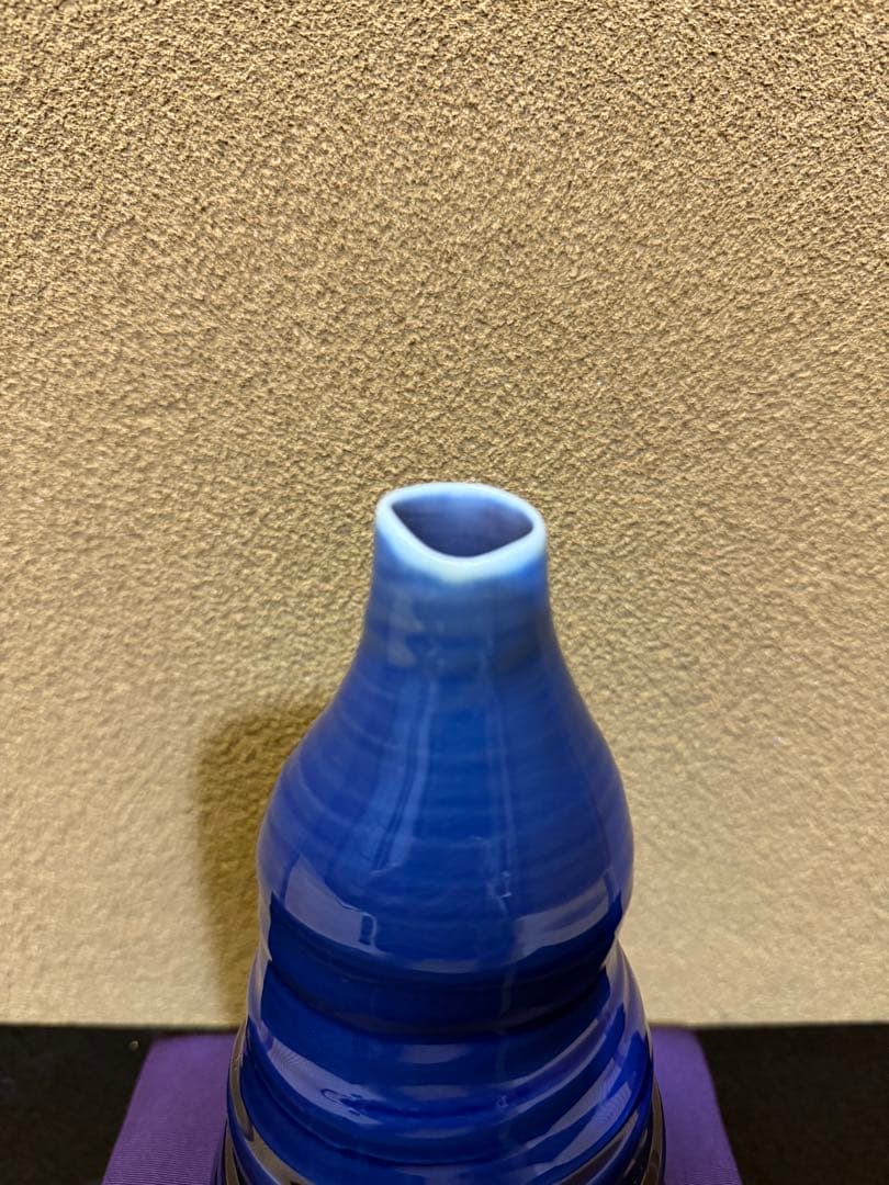 人間国宝　三代徳田八十吉（正彦）　花入　共箱