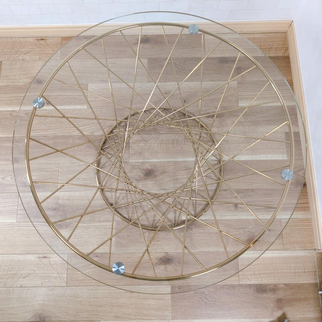 Francfranc フランフラン マーリア コーヒーテーブル ゴールド ガラス