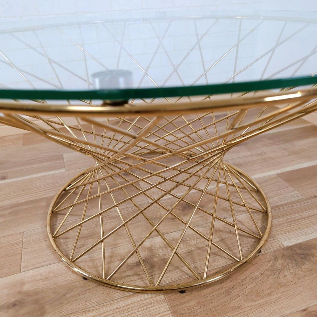 Francfranc フランフラン マーリア コーヒーテーブル ゴールド ガラス