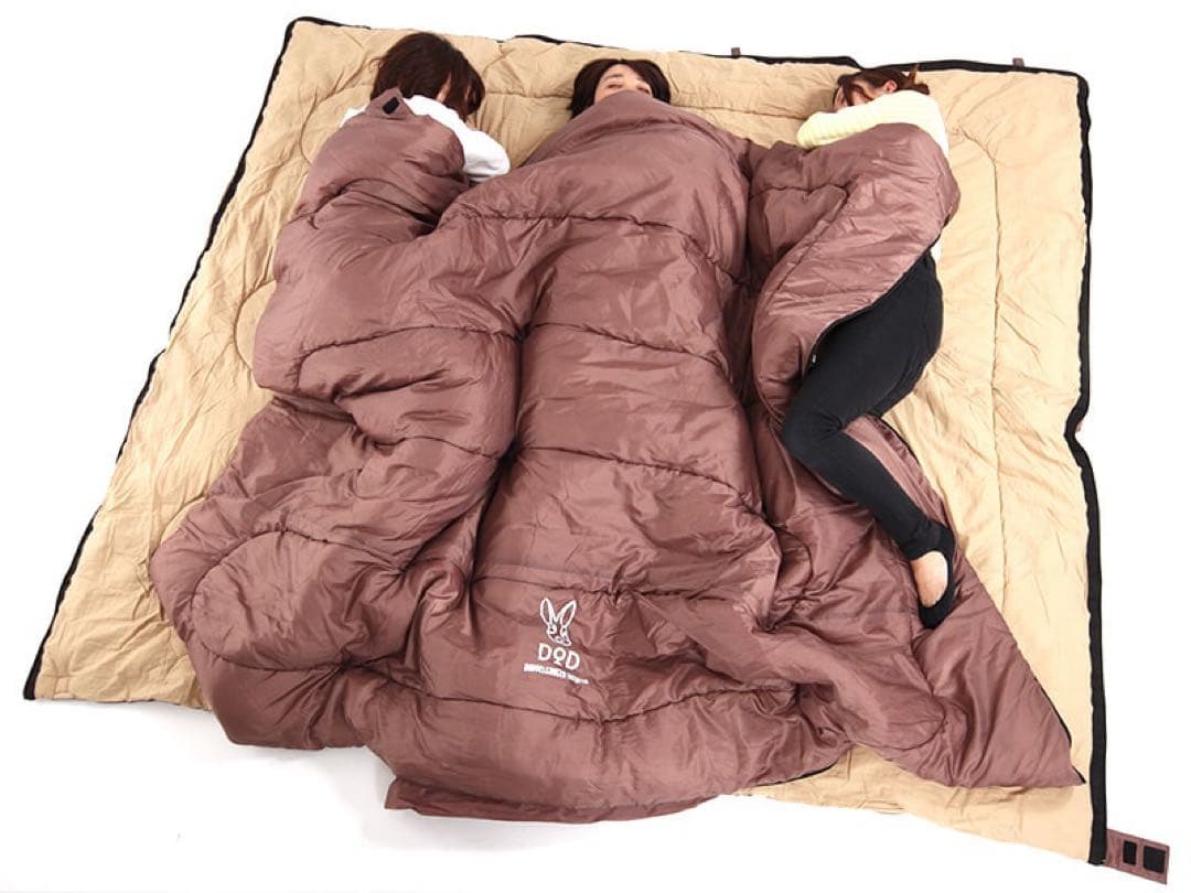 DOD わがやのシュラフ　4人用寝袋 コットン100% 230cm幅