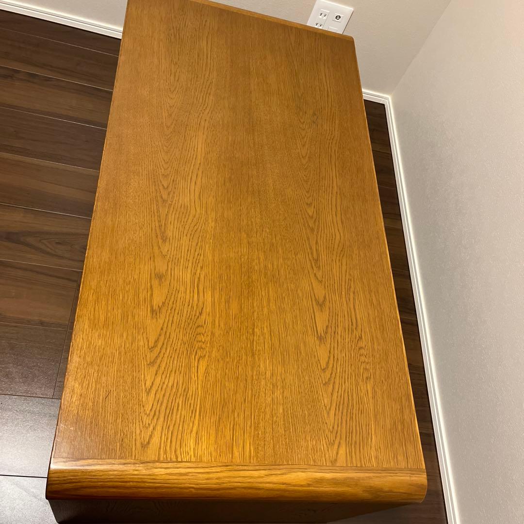 浜本工芸　天然木シンプルセンターテーブル 引き出し付き　1100