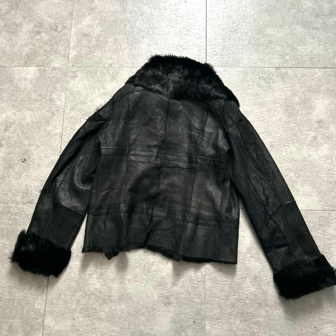PLEIN SUDプレインスッド レザー毛皮ジャケット フランス製