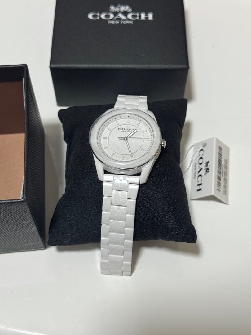 Ks  COACH PRESTON 38ミリ径 セラミックウォッチ