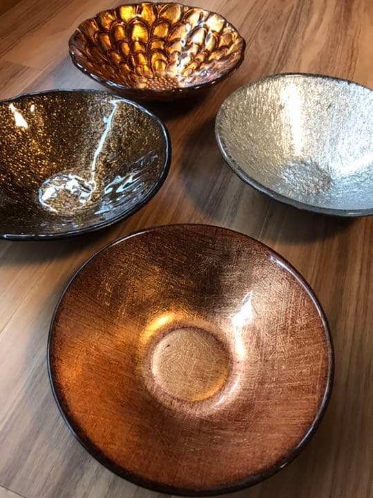 ジノリ1枚＋IVV3枚のグラデーション4組セット／未使用品／中鉢／イタリア製