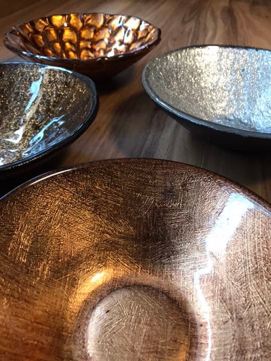 ジノリ1枚＋IVV3枚のグラデーション4組セット／未使用品／中鉢／イタリア製