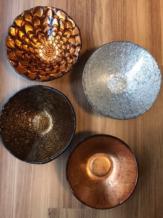 ジノリ1枚＋IVV3枚のグラデーション4組セット／未使用品／中鉢／イタリア製