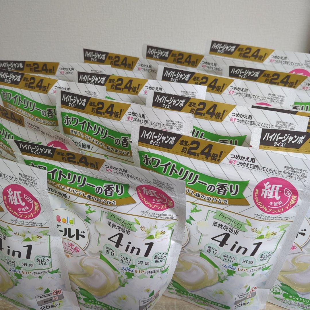 ボールド ジェルボール4D ホワイトリリー&サボンの香り 26個入り 16点