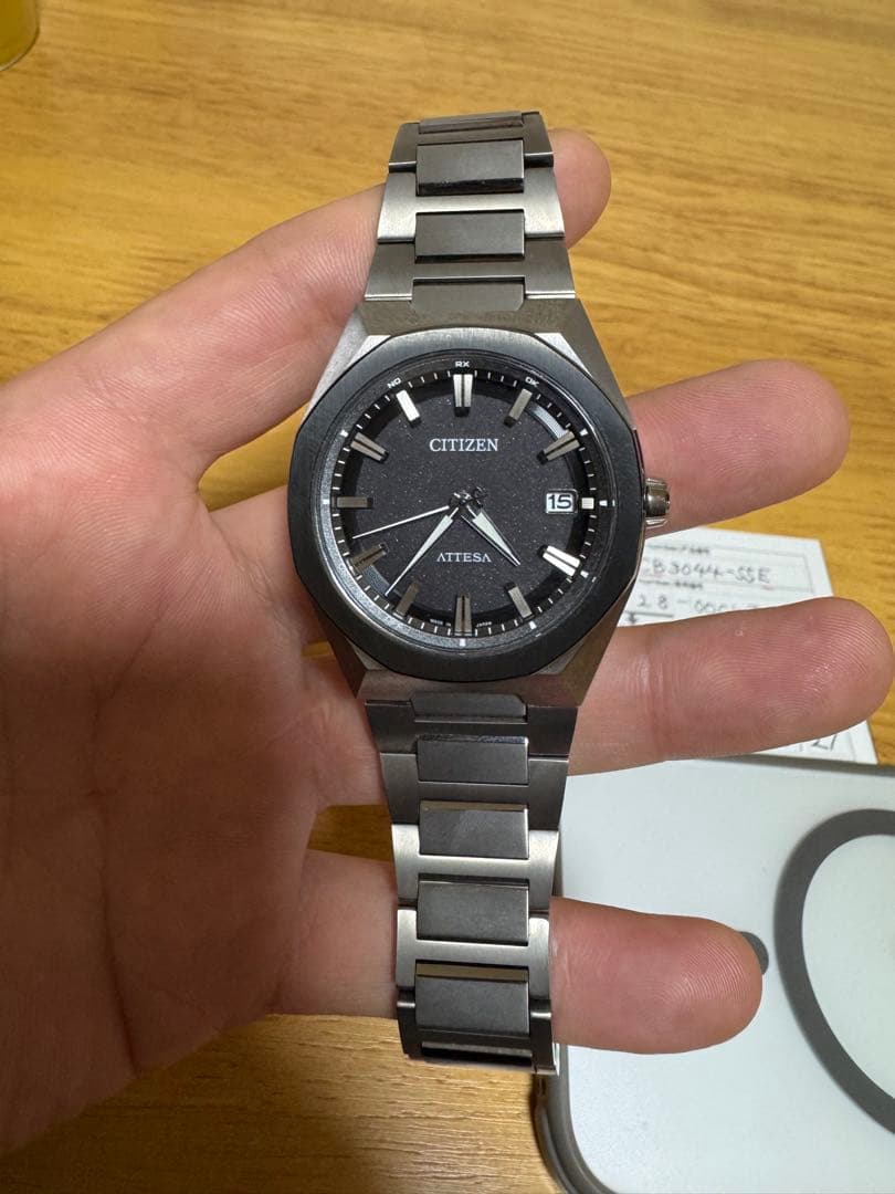 シチズン アテッサ 電波時計 H128-00CWT01/CB3044-55E