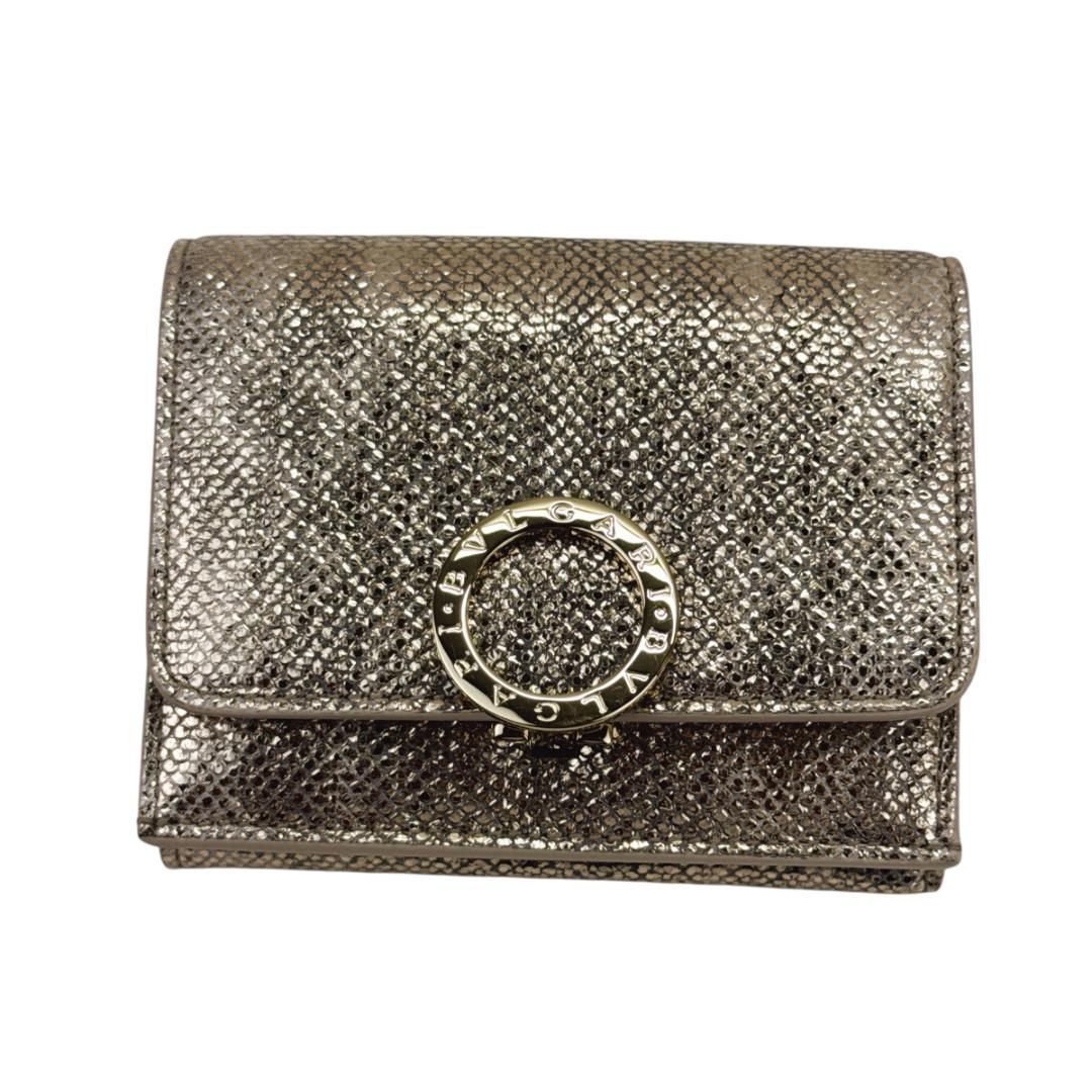 BVLGARI 三つ折り財布 コンパクトウォレット 289351 カルングスキン
