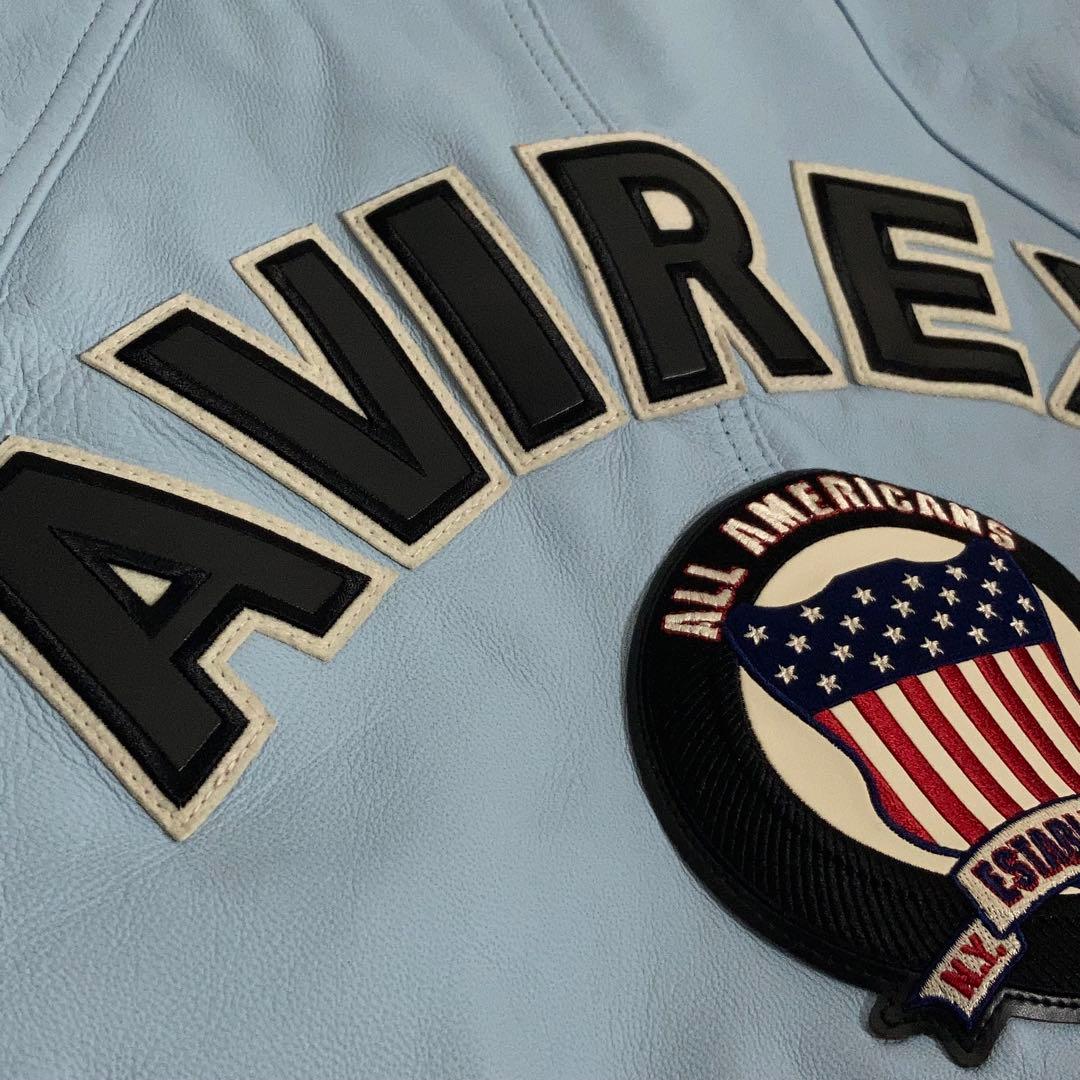 【Kaneee KEIJU着用】AVIREX レザージャケット 羊革 ラッパー.