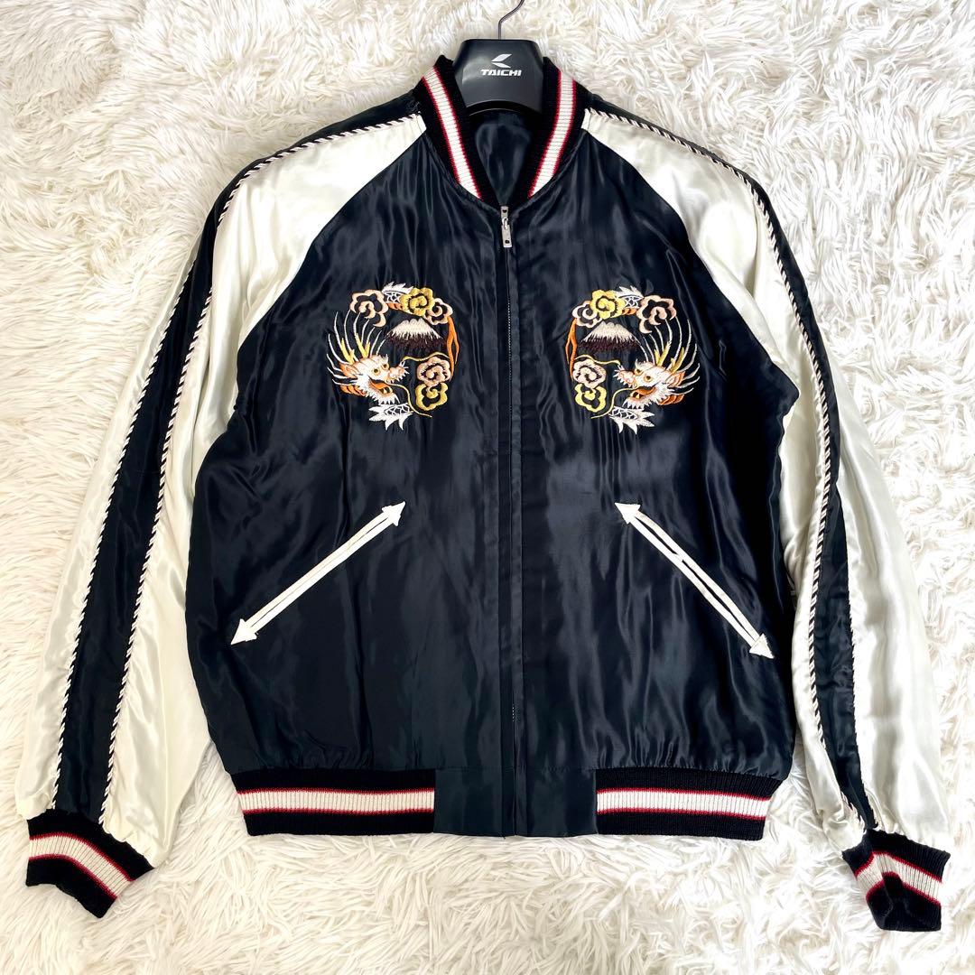 ✨美品✨テーラー東洋 BEAMS別注 サテン スカジャン 日本地図 龍 鷲 M