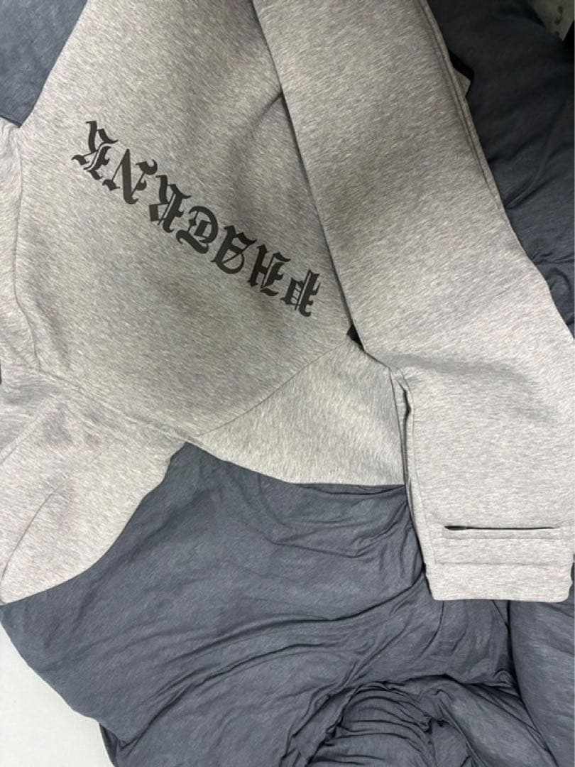 ＾＾ファットランク　グレー ジップパーカー スウェットパンツS