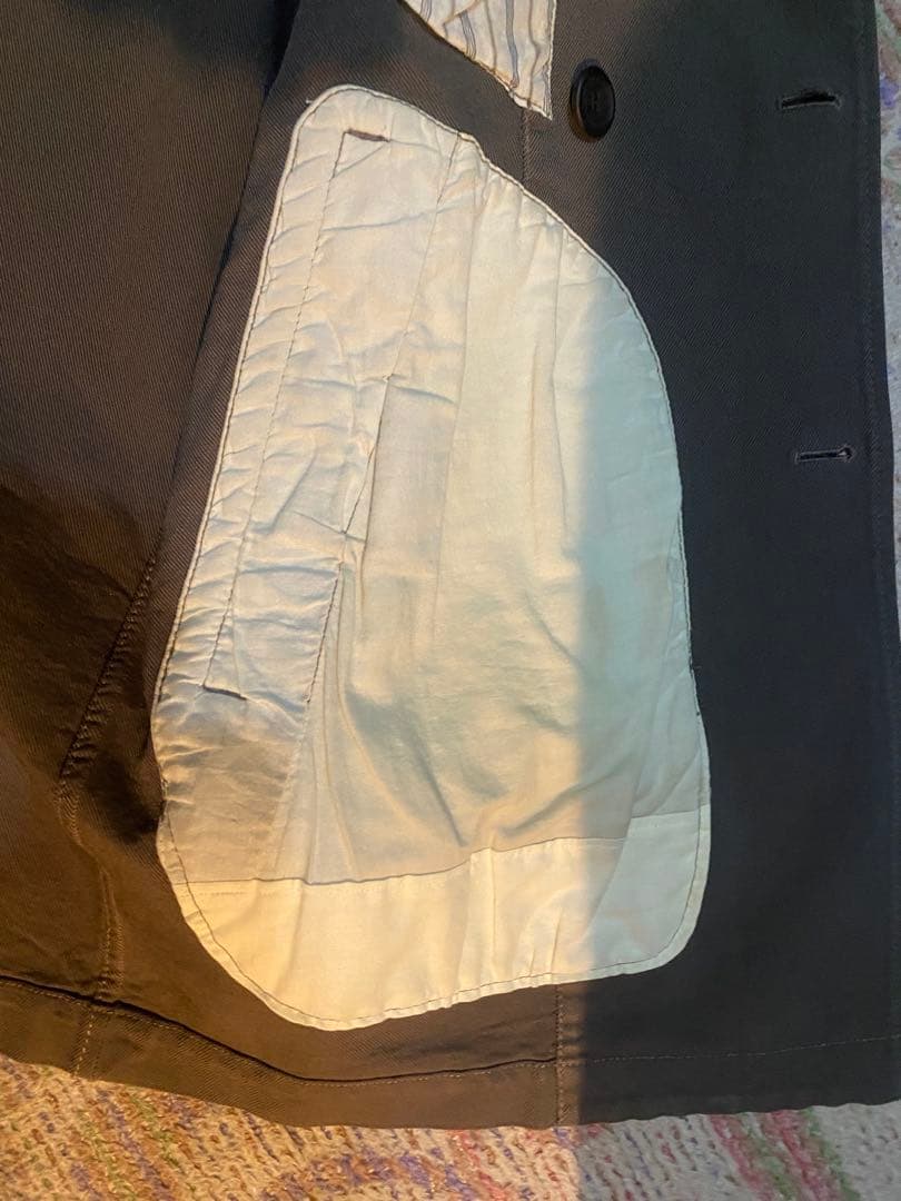 クリーニング済 ギャルソンオム 縮絨 コート M AD2005 HQ-C002