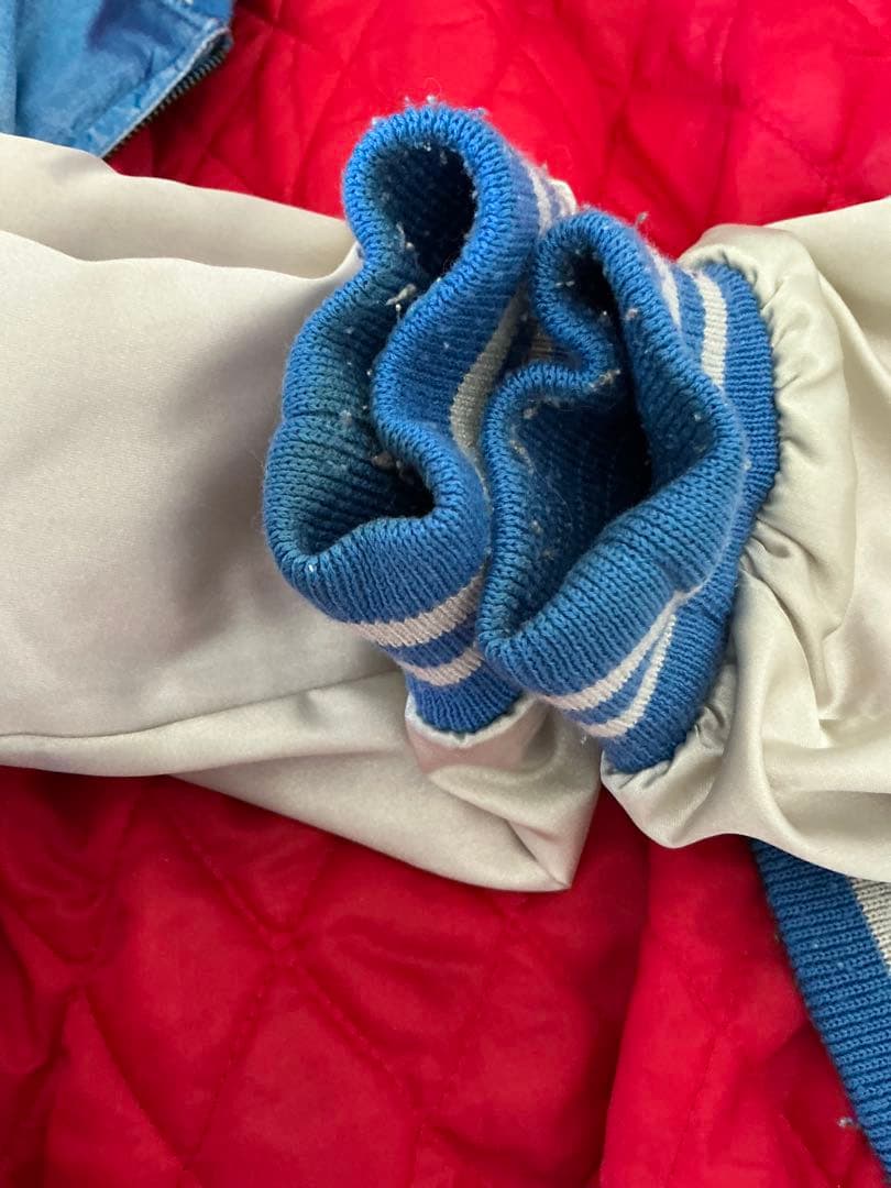 ジャングルストーム　ドラゴン刺繍 スカジャン 青/シルバー