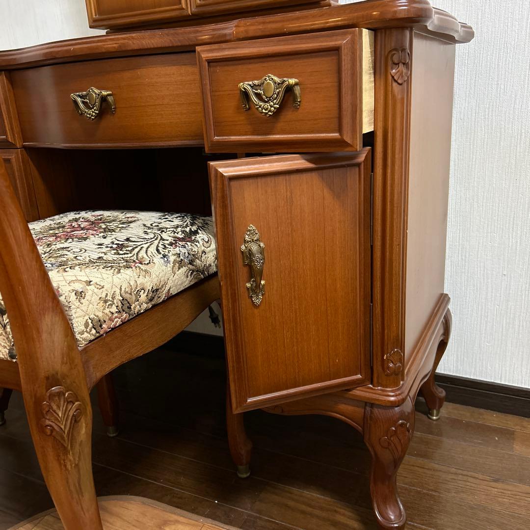 フランスミラー　France mirror 三面鏡　 椅子は別売です。