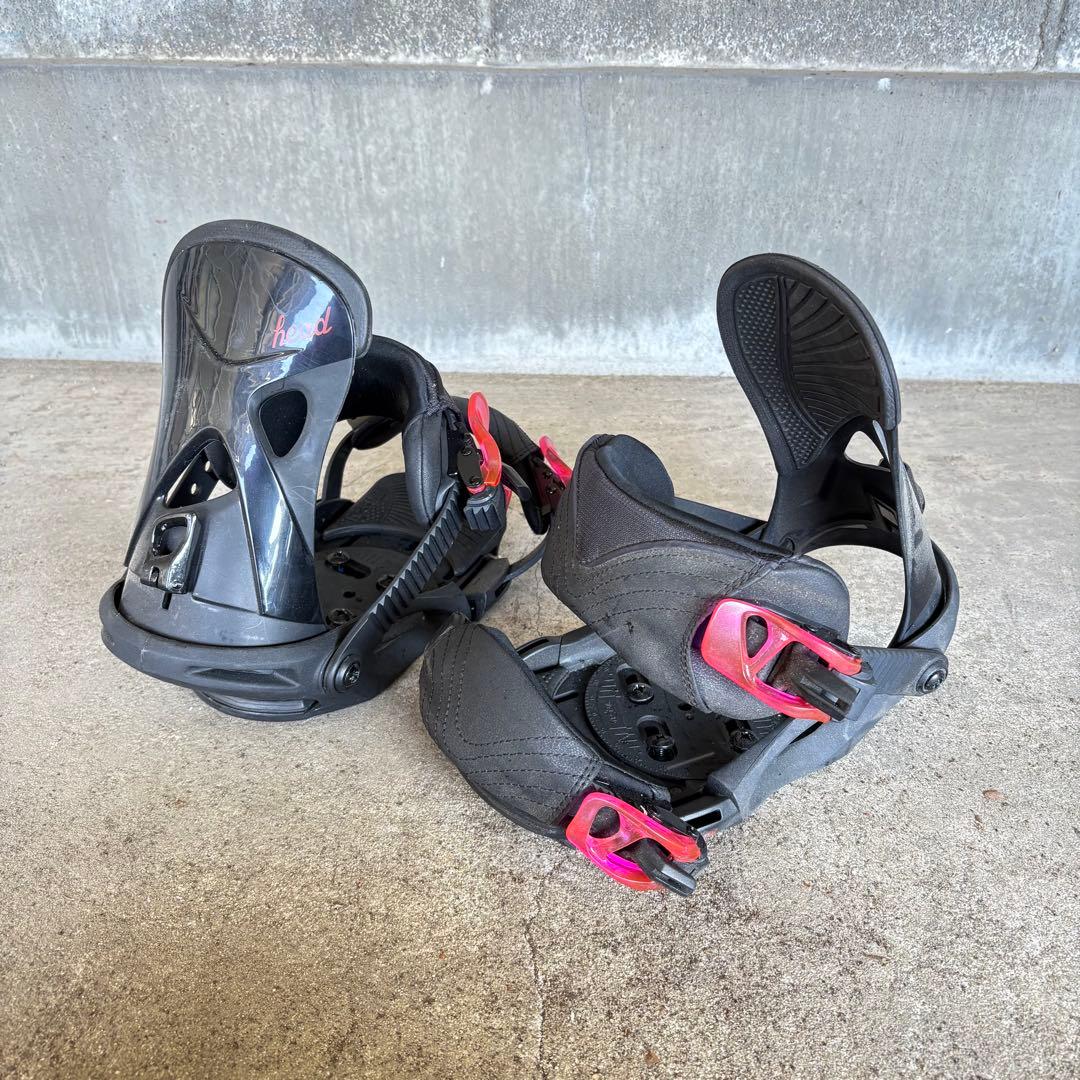 HEAD ヘッド スノーボード ビンディング ブラック×レッドピンク 中古 S