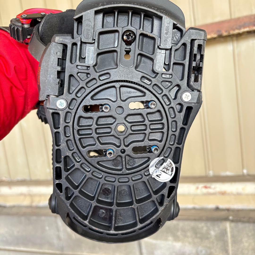 HEAD ヘッド スノーボード ビンディング ブラック×レッドピンク 中古 S