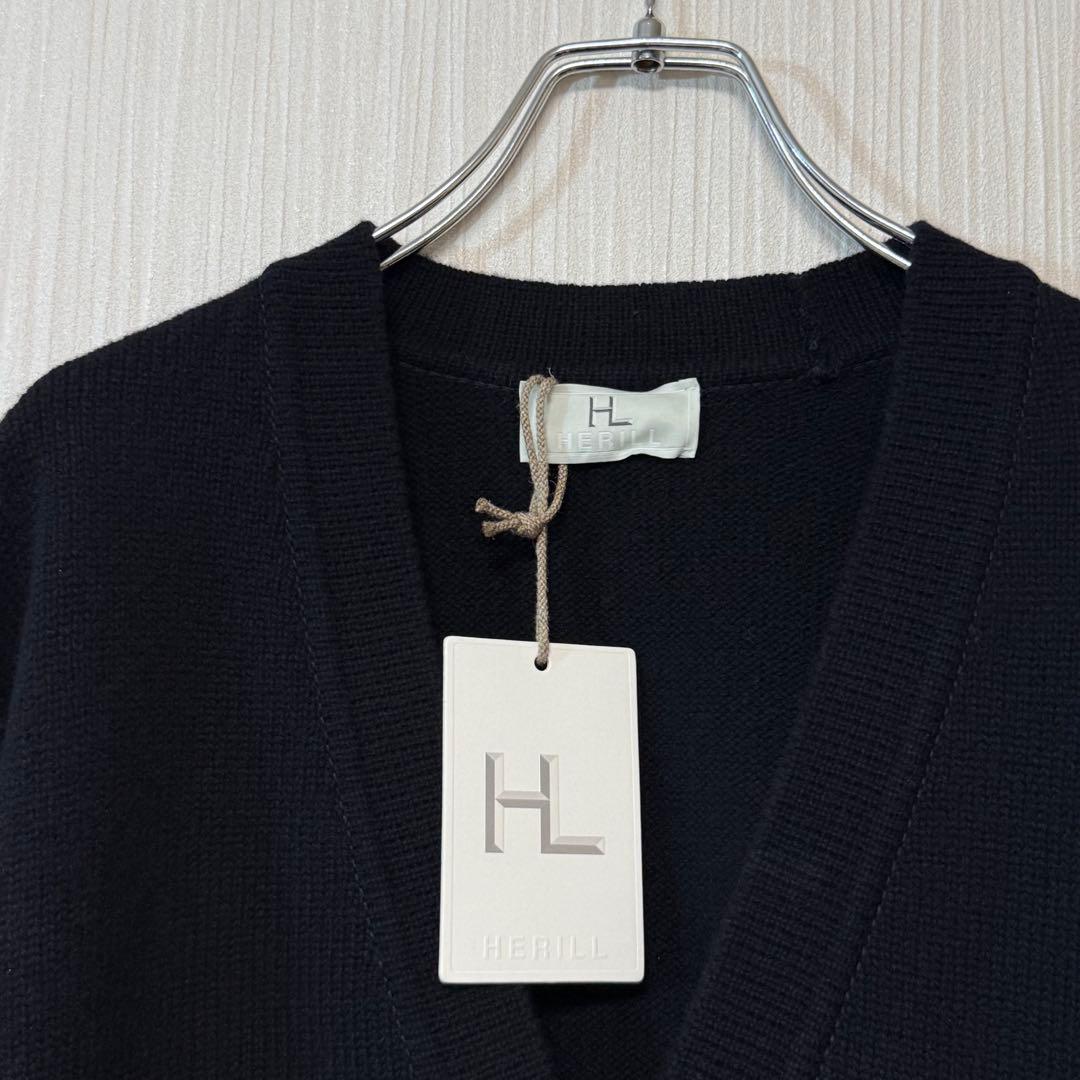 新品未使用 HERILL へリル ブラックシープカーディガン