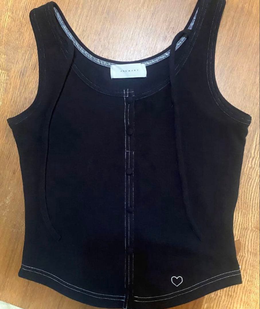 andmary Heart point tops アンドマリー タンクトップ