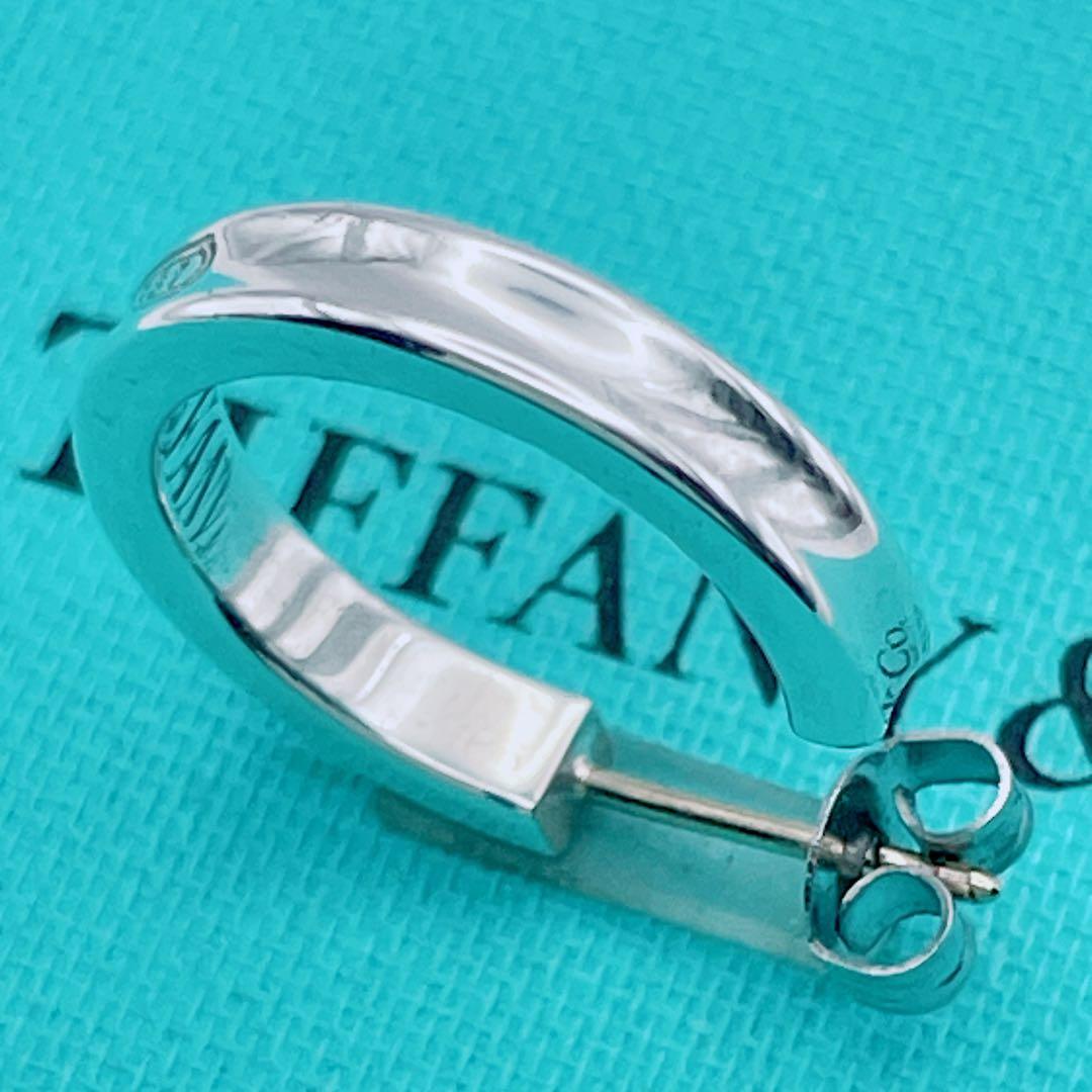 Tiffany & Co. ピアス　ナロー　フープ　1837 シルバー　片耳
