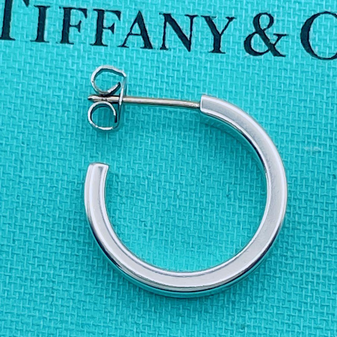 Tiffany & Co. ピアス　ナロー　フープ　1837 シルバー　片耳