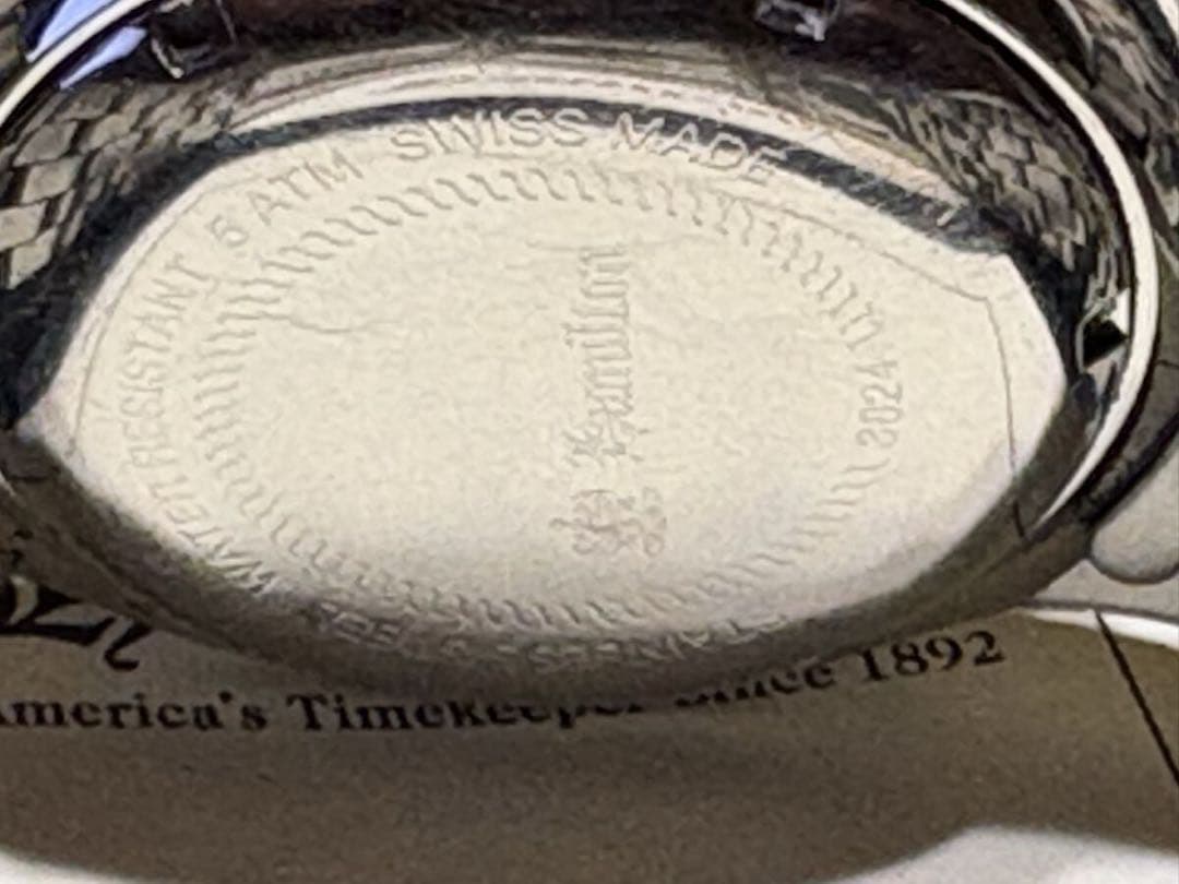 HAMILTON ハミルトン カーキ 3824 クロノグラフ 黒文字盤 自動巻