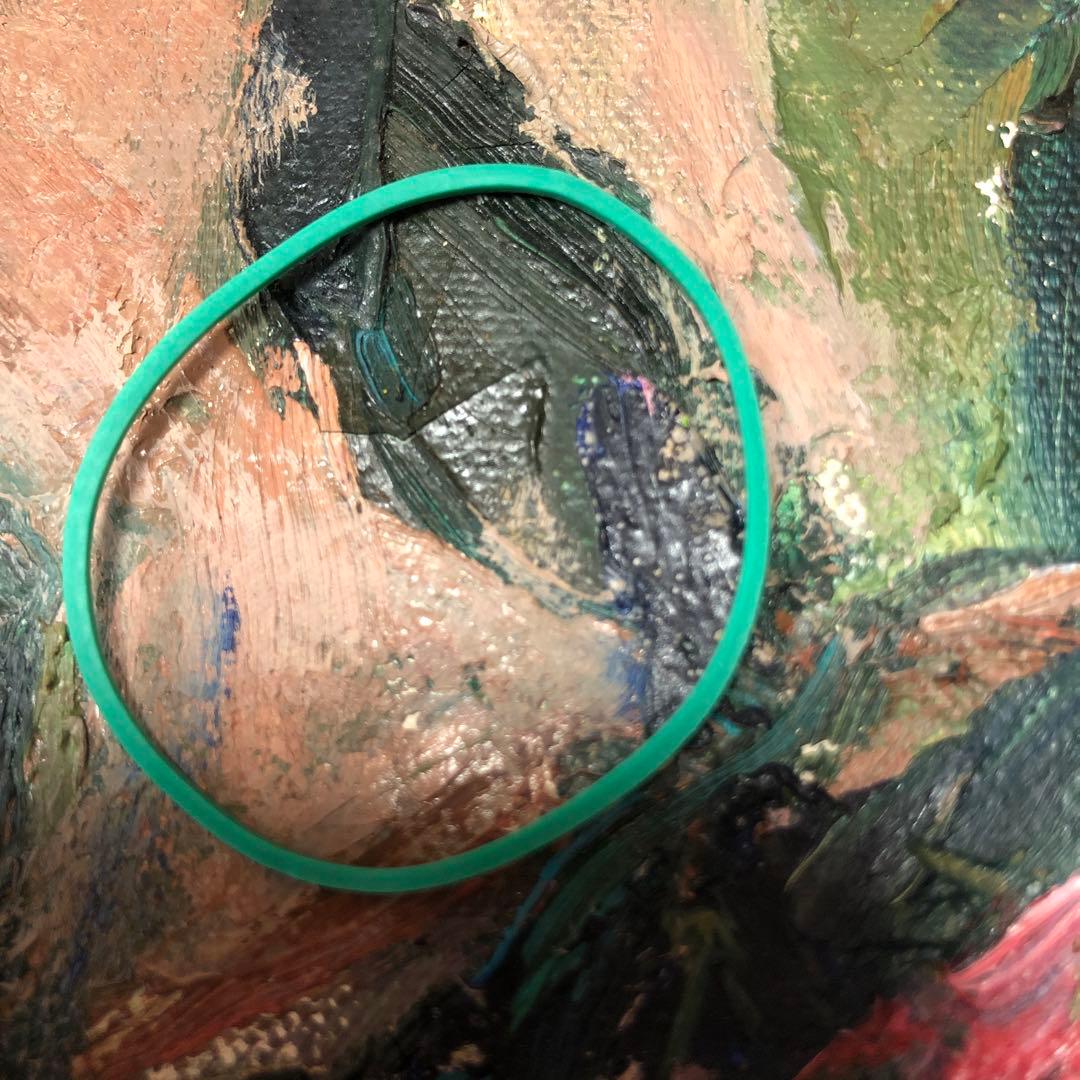 油絵（花瓶の椿）訳あり