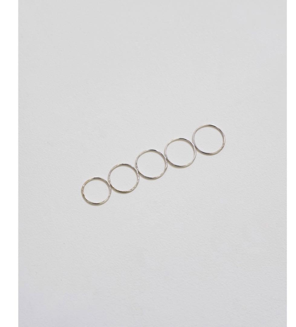 Thin Ring 5 Set （Silver 925）