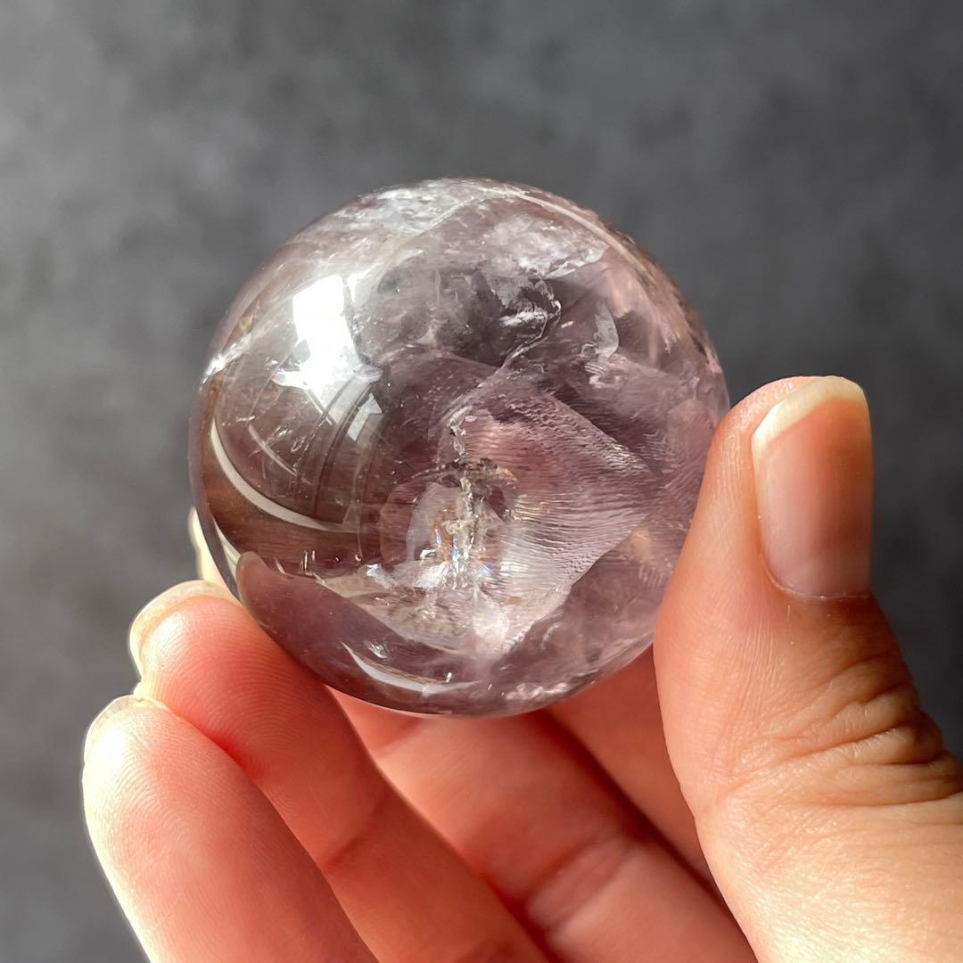 天使の指紋 スモーキーアメジスト スフィア