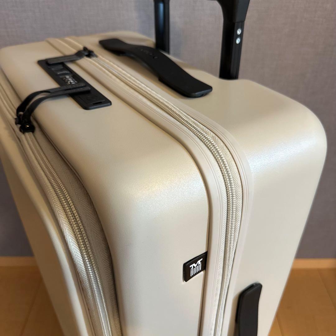 ☆未使用級☆ MAIMO キャリーケース M ライトベージュ　フロントオープン