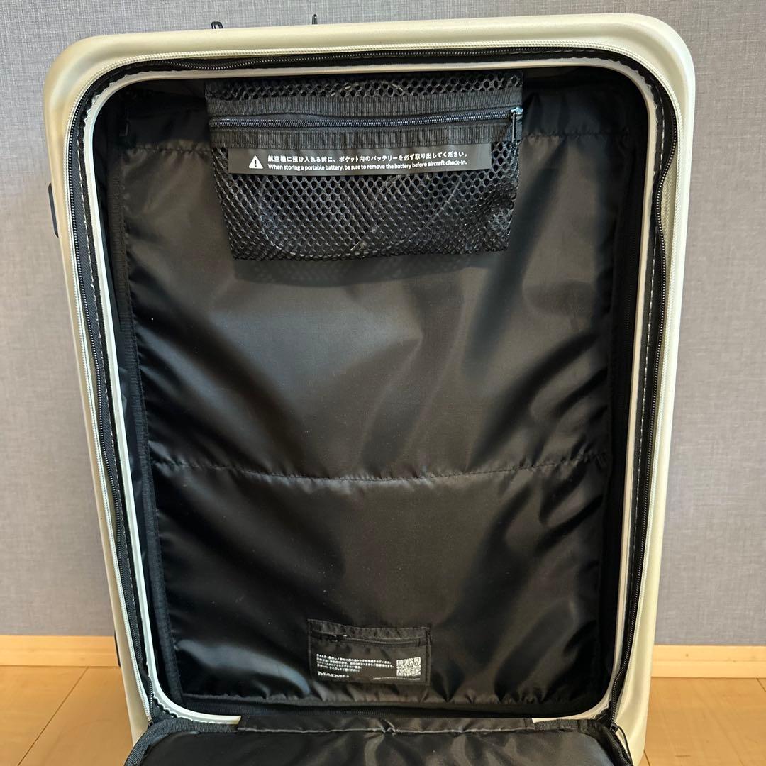 ☆未使用級☆ MAIMO キャリーケース M ライトベージュ　フロントオープン