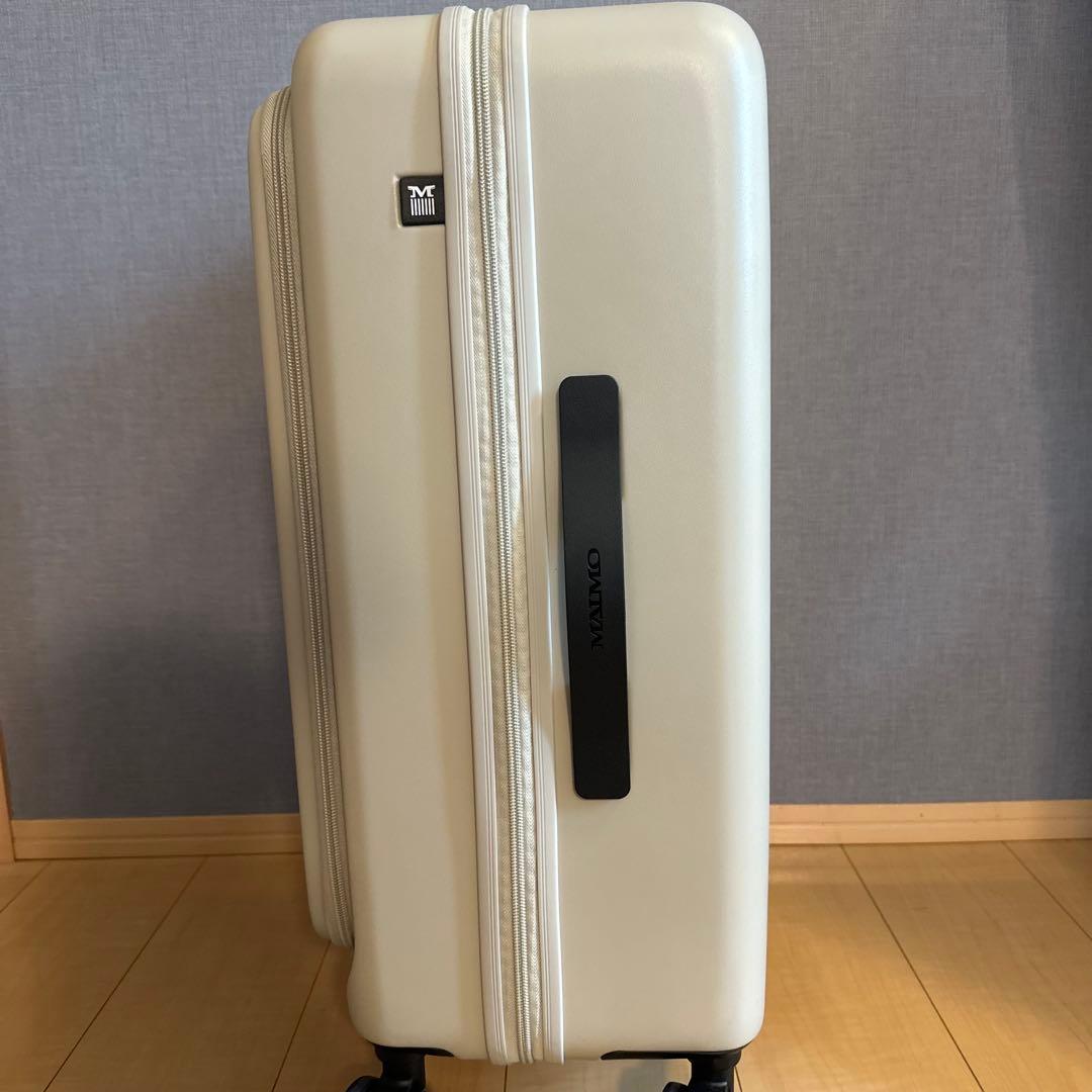 ☆未使用級☆ MAIMO キャリーケース M ライトベージュ　フロントオープン