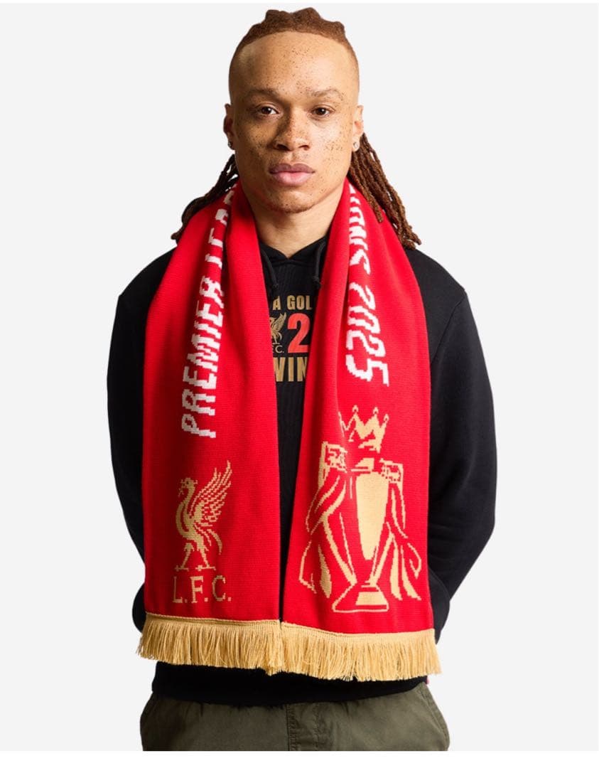 日本未発売 24-25 チャンピオン リヴァプール 優勝 マフラー 公式 限定