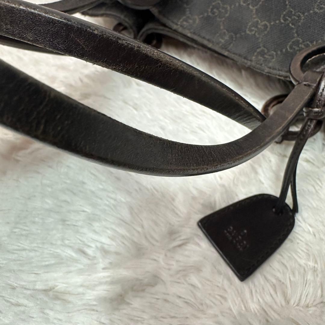 グッチ GGキャンパス トートバッグ ダークブラウン ポシェット付