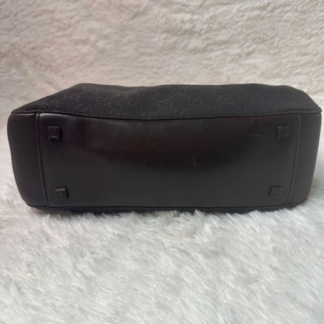 グッチ GGキャンパス トートバッグ ダークブラウン ポシェット付