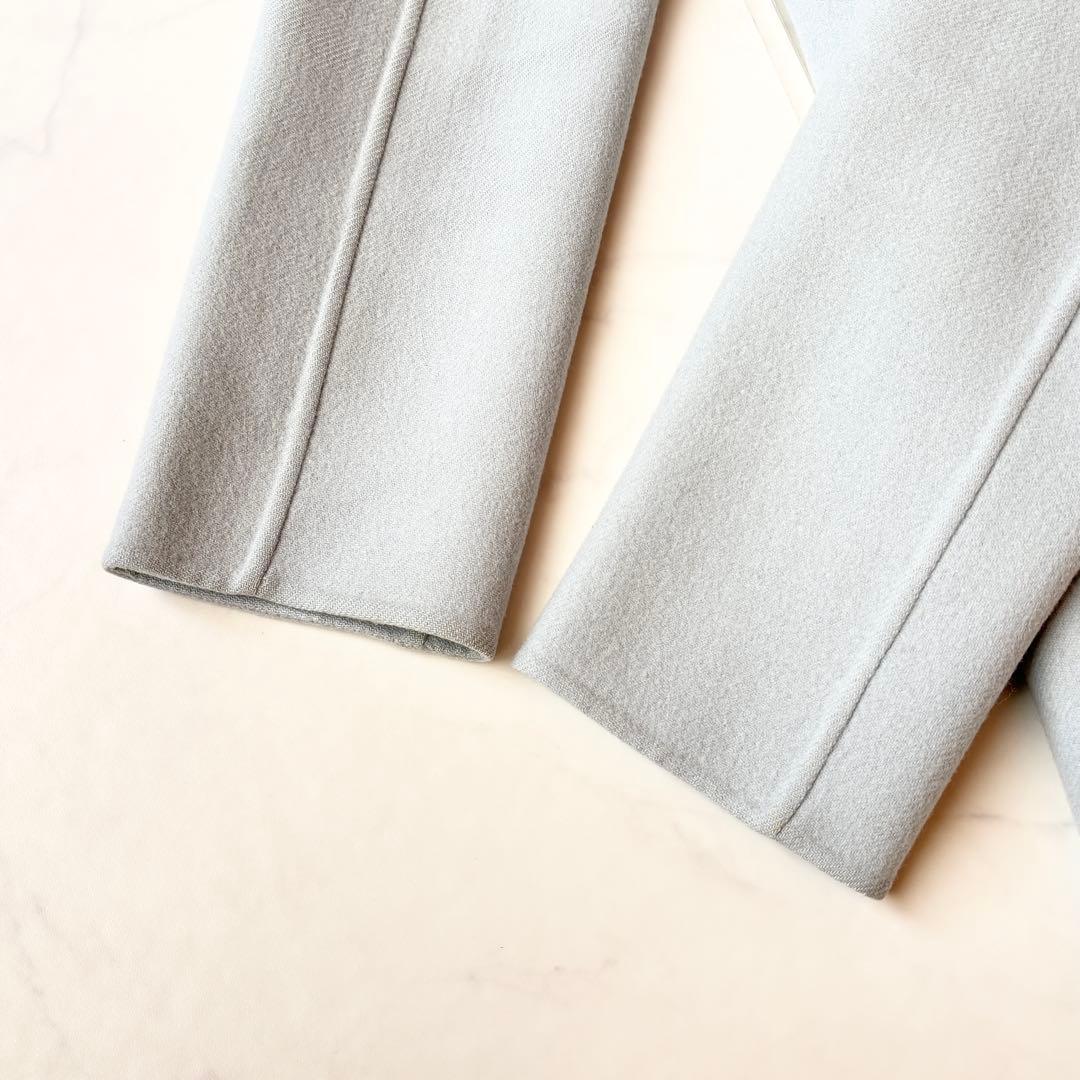 美品✨マディソンブルー パールチェスターコート ダブルフェイス サックスブルー