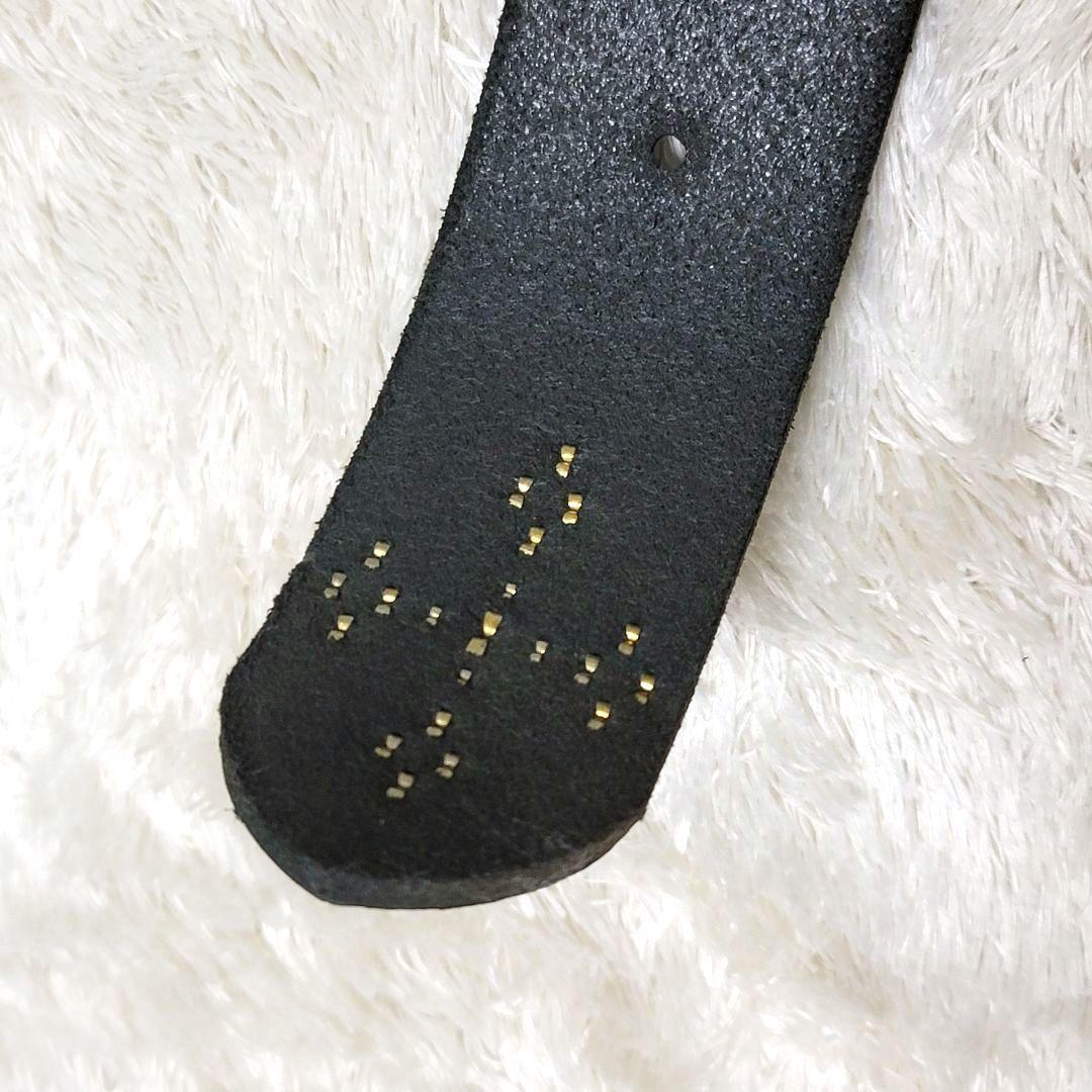 希少 ロイスト ROIST スタッズ ベルトブラックストーン 装飾 レザーベルト
