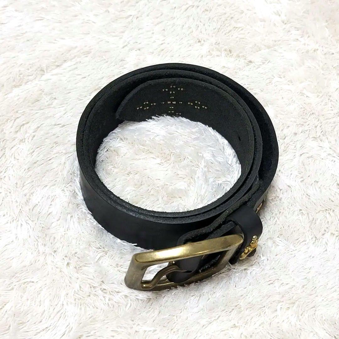 希少 ロイスト ROIST スタッズ ベルトブラックストーン 装飾 レザーベルト