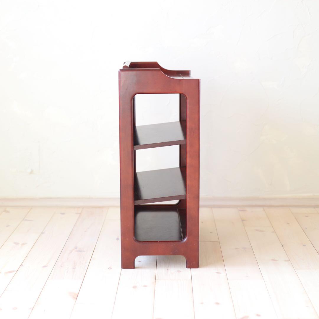 Karimoku / カリモク家具　ダークブラウン木製4段シェルフ