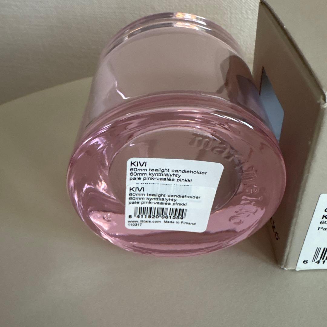  KIVI キャンドルホルダー ペールピンク イッタラ キビ