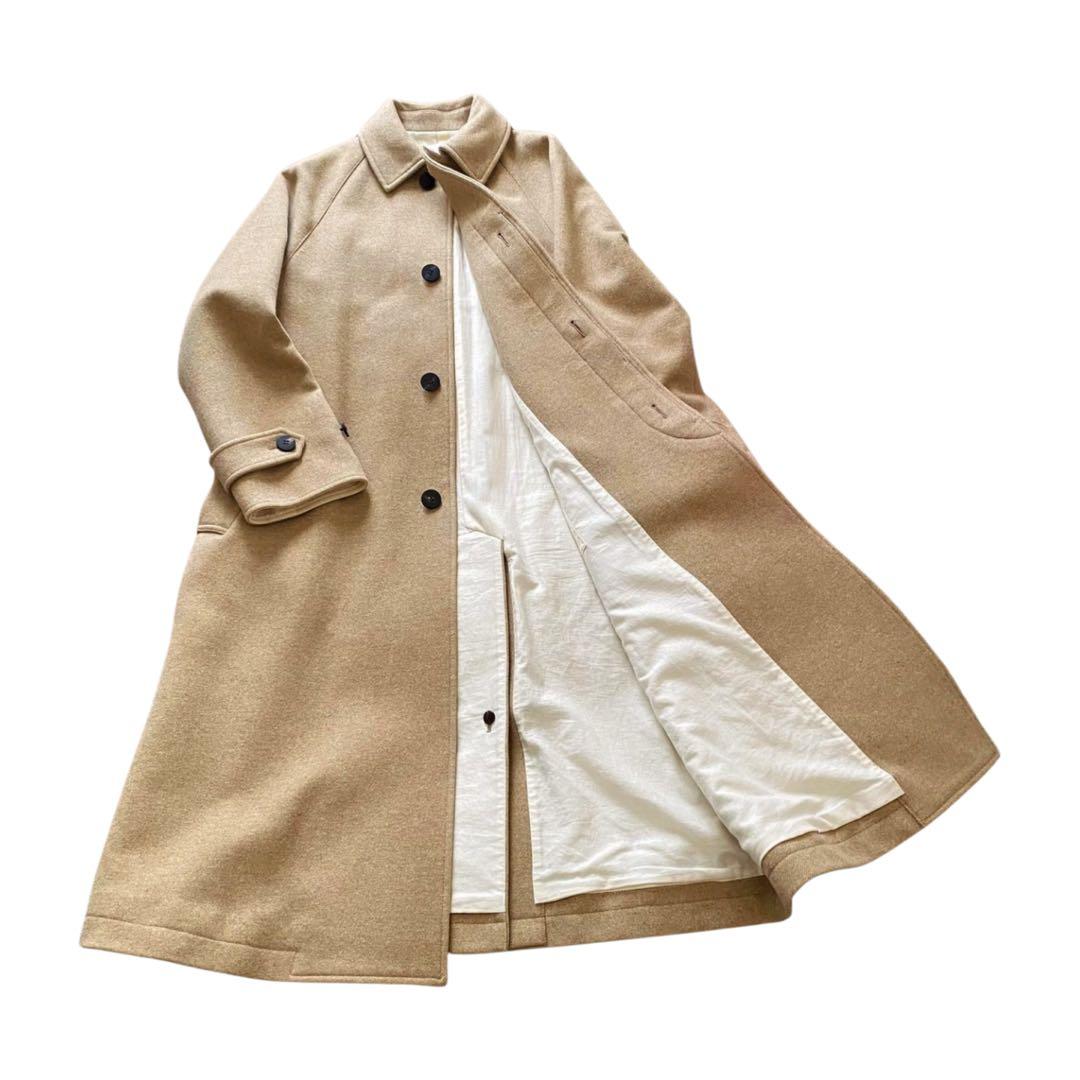 GALERIE VIE ギャルリーヴィー　ウールコットンツイードバルカラーコート