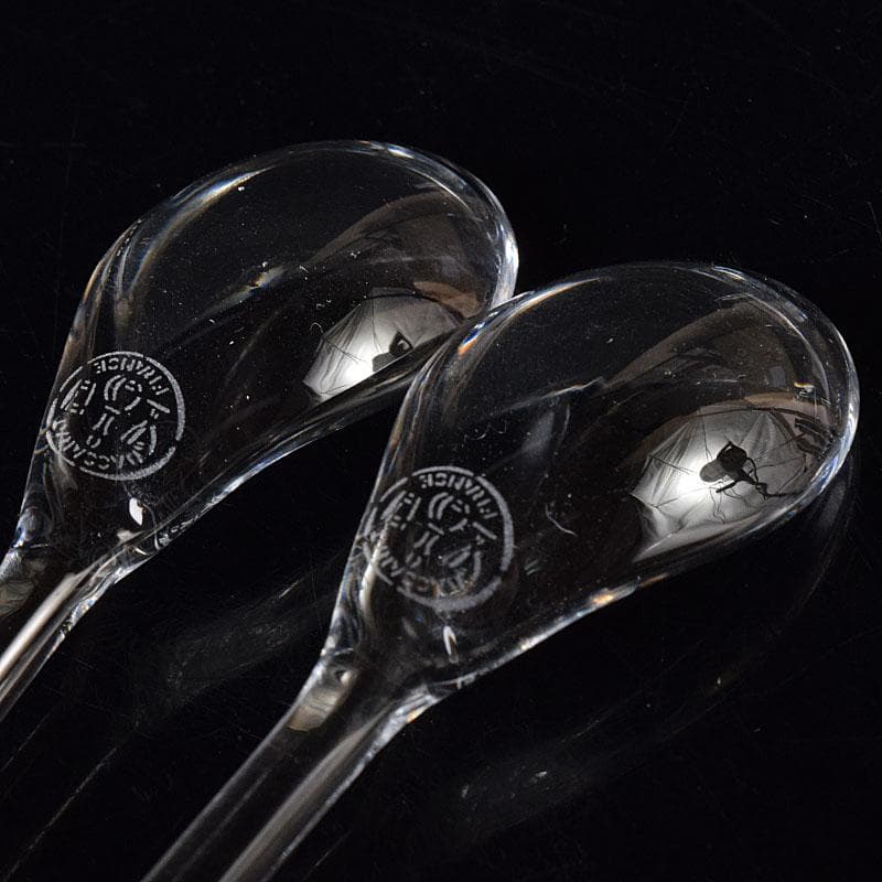 Baccarat　バカラ　クリスタルガラス　スプーン　２点　箱付　M　R8317