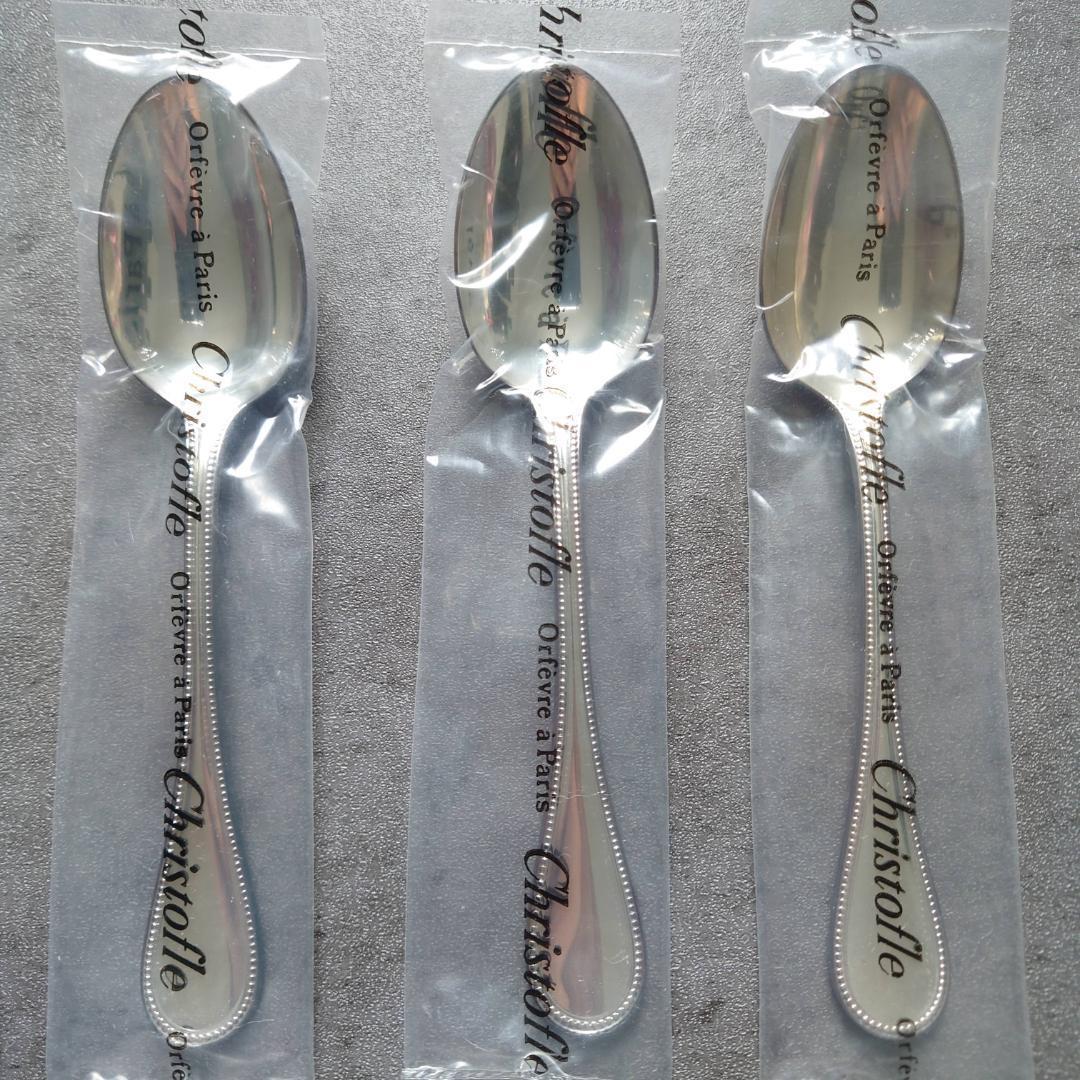 クリストフル パール ケーキフォーク コーヒースプーン 未開封 12点