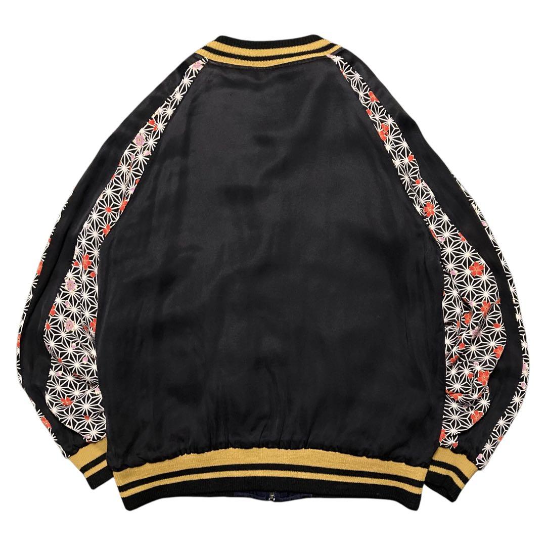 美品 泥棒日記 スカジャン 総刺繍 Dragon 龍 幾何学柄Geometric