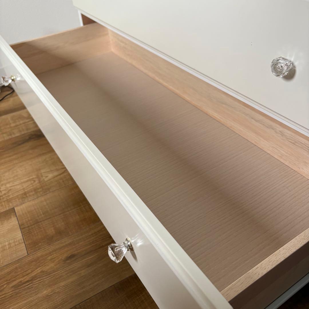 【9/28限定価格】ニトリ　アルファタカバ ローチェスト ホワイト　プリンセス