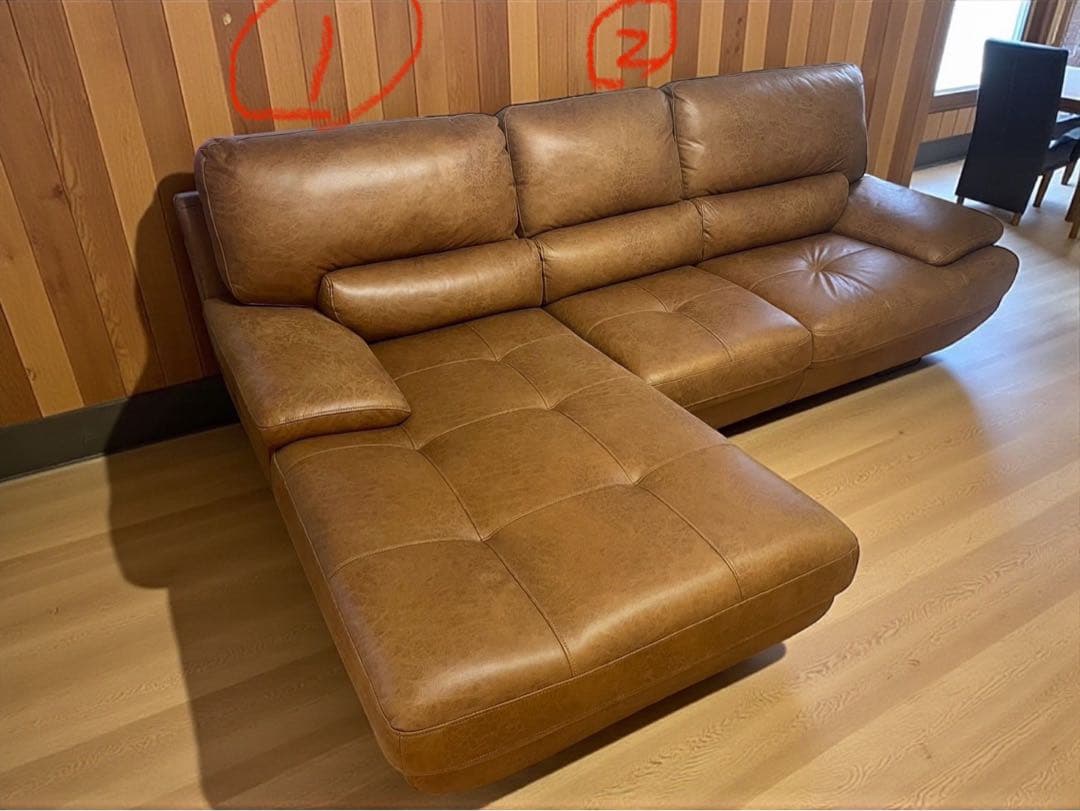 ◯①【極美品】関家具 RELAX FORMトレビソ コーナーソファ L字