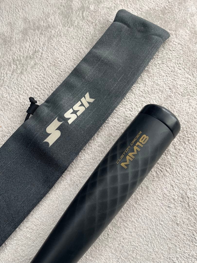 美品 SSK MM18ヘビーブラック 82cm 軟式小学生用 おまけ付き